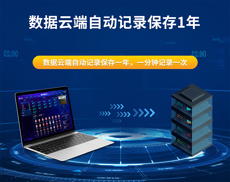 數據云端自動記錄保存1年多
