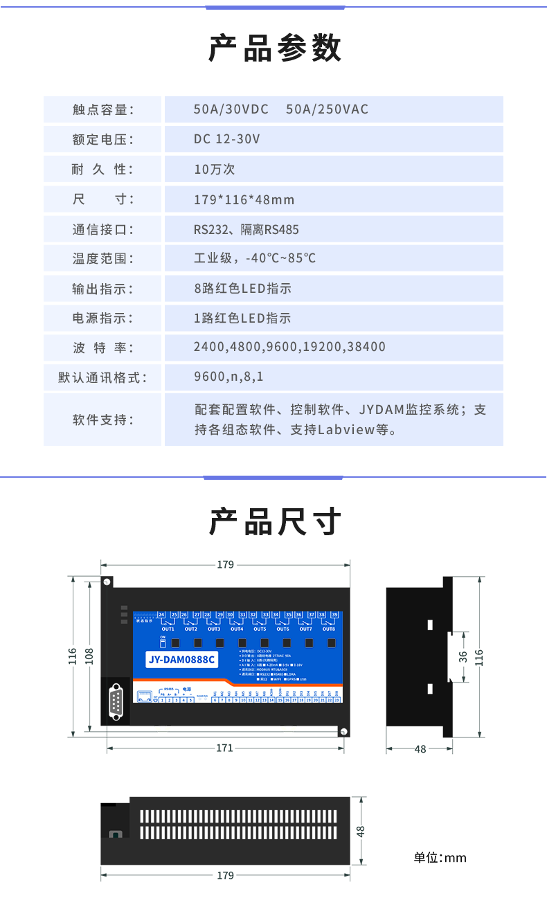 DAM-0888C 數(shù)采控制器產(chǎn)品參數(shù) DAM-0888C 數(shù)采控制器產(chǎn)品參數(shù)