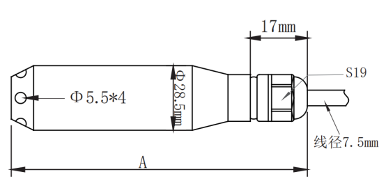 聚英投入式液位傳感器尺寸