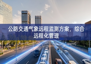 「智慧城市」公路交通氣象遠程監測方案，綜合遠程化管理