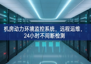 機(jī)房動(dòng)力環(huán)境監(jiān)控系統(tǒng)，遠(yuǎn)程運(yùn)維，24小時(shí)不間斷檢測(cè)