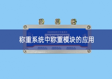 稱重系統中稱重模塊的應用